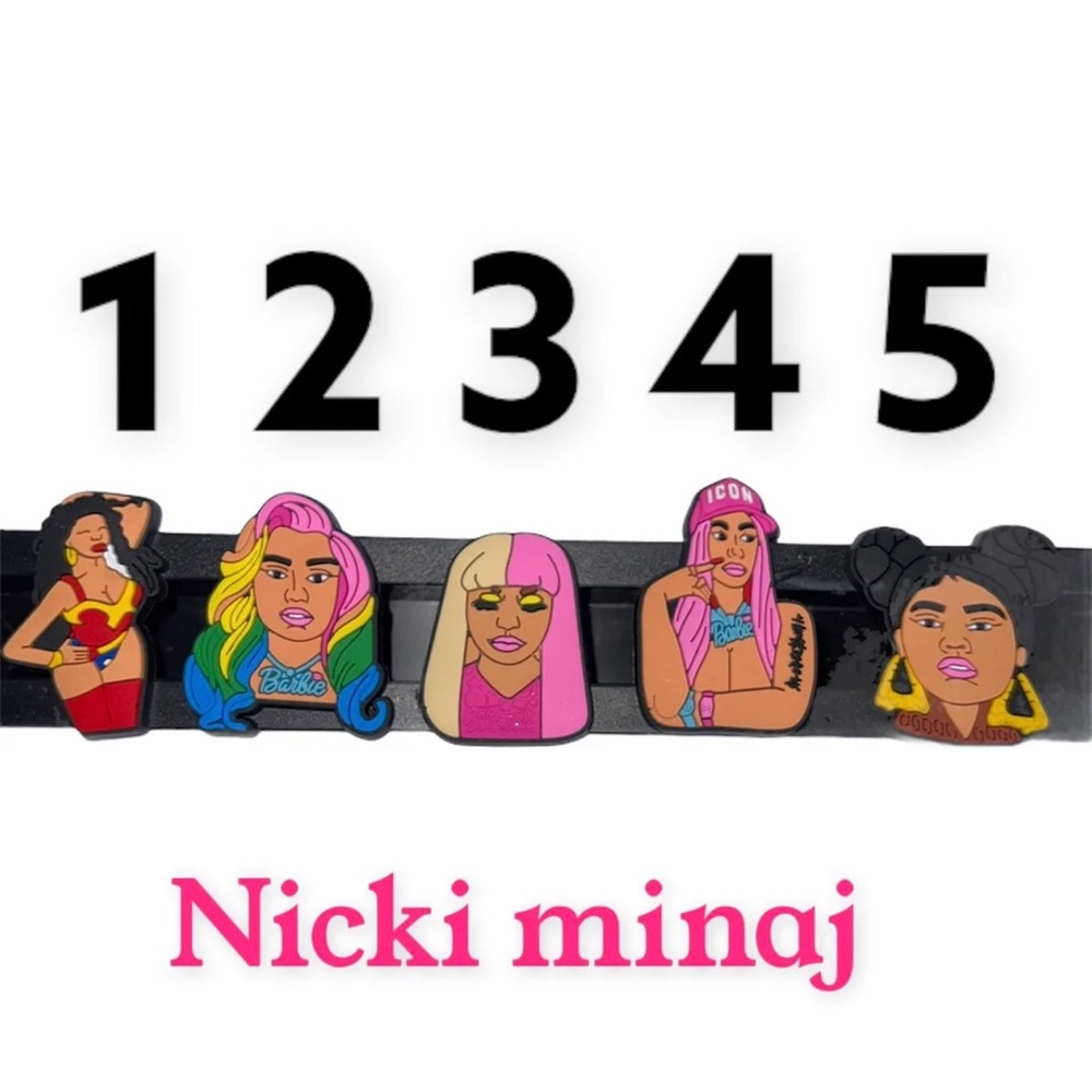 Nicki Minaj bundle crocs charms